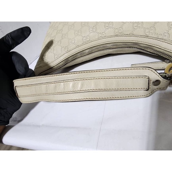Authentic GUCCI Guccissima Medium GG Twins Hobo Bag Off White - Picture 5 of 16